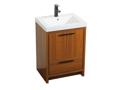 Elegant Furniture & Lighting - Wyatt 24 inch Single bathroom vanity in Teak - VF46024MTK veiw 15
