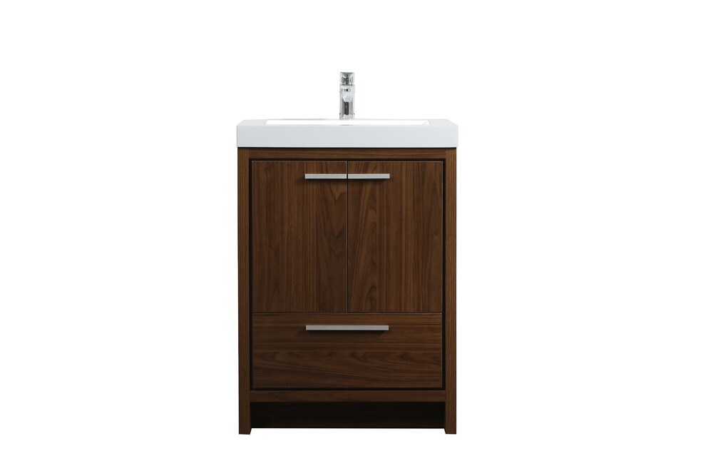 Elegant Furniture & Lighting - Wyatt 24 inch Single bathroom vanity in Walnut - VF46024MWT veiw 1
