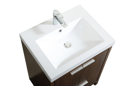 Elegant Furniture & Lighting - Wyatt 24 inch Single bathroom vanity in Walnut - VF46024MWT veiw 3