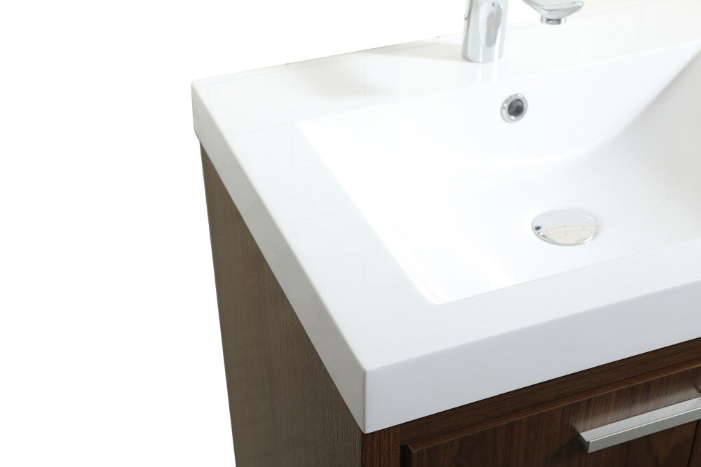 Elegant Furniture & Lighting - Wyatt 24 inch Single bathroom vanity in Walnut - VF46024MWT veiw 4