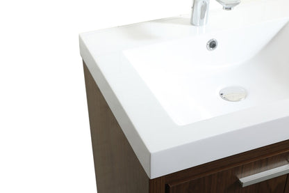 Elegant Furniture & Lighting - Wyatt 24 inch Single bathroom vanity in Walnut - VF46024MWT veiw 4