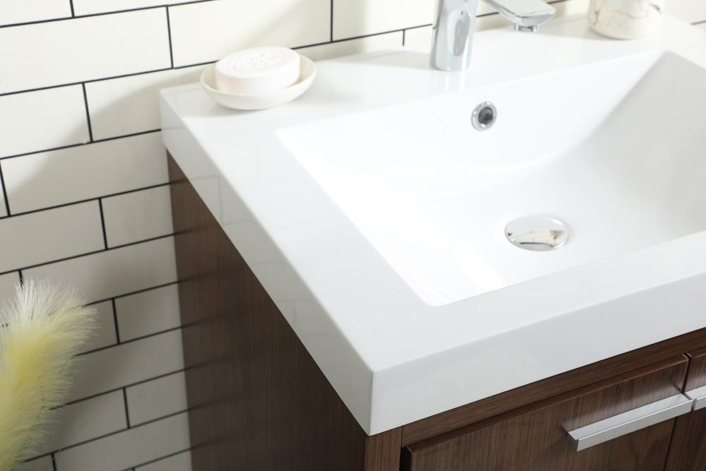 Elegant Furniture & Lighting - Wyatt 24 inch Single bathroom vanity in Walnut - VF46024MWT veiw 13