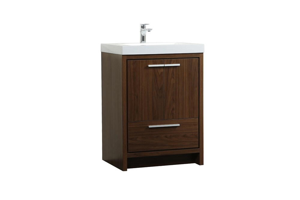 Elegant Furniture & Lighting - Wyatt 24 inch Single bathroom vanity in Walnut - VF46024MWT veiw 14