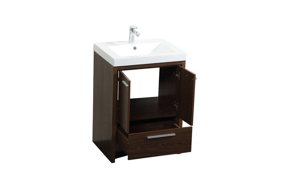 Elegant Furniture & Lighting - Wyatt 24 inch Single bathroom vanity in Walnut - VF46024MWT veiw 16