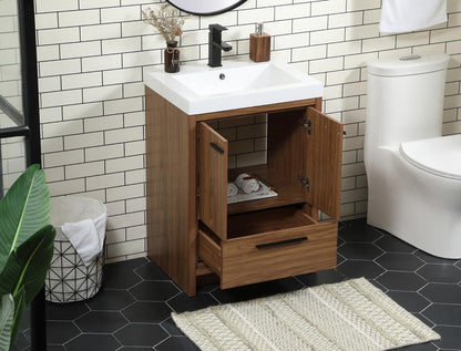 Elegant Furniture & Lighting - Wyatt 24 inch Single bathroom vanity in walnut brown - VF46024WB veiw 4