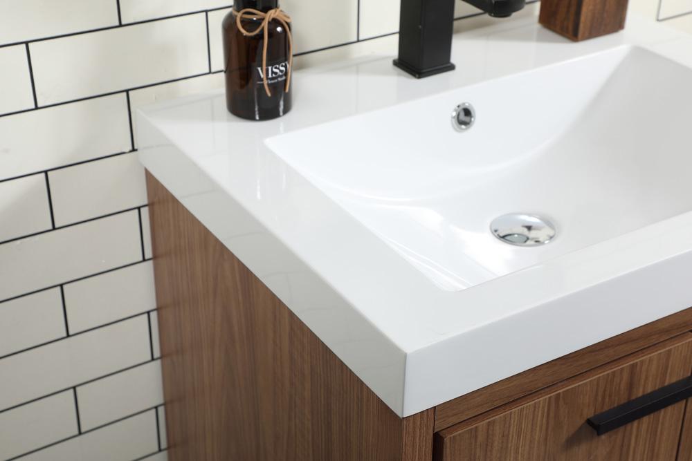 Elegant Furniture & Lighting - Wyatt 24 inch Single bathroom vanity in walnut brown - VF46024WB veiw 6