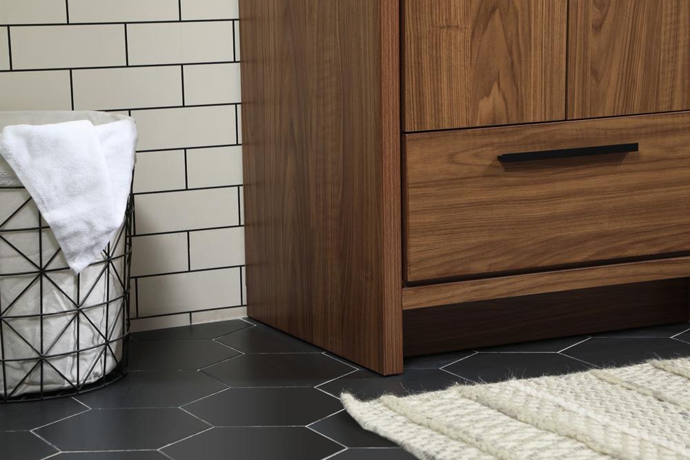 Elegant Furniture & Lighting - Wyatt 24 inch Single bathroom vanity in walnut brown - VF46024WB veiw 7