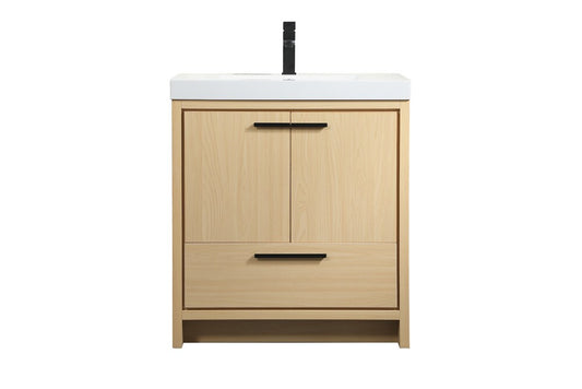Elegant Furniture & Lighting - Wyatt 30 inch Single bathroom vanity in Maple - VF46030MMP veiw 1