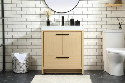 Elegant Furniture & Lighting - Wyatt 30 inch Single bathroom vanity in Maple - VF46030MMP veiw 2