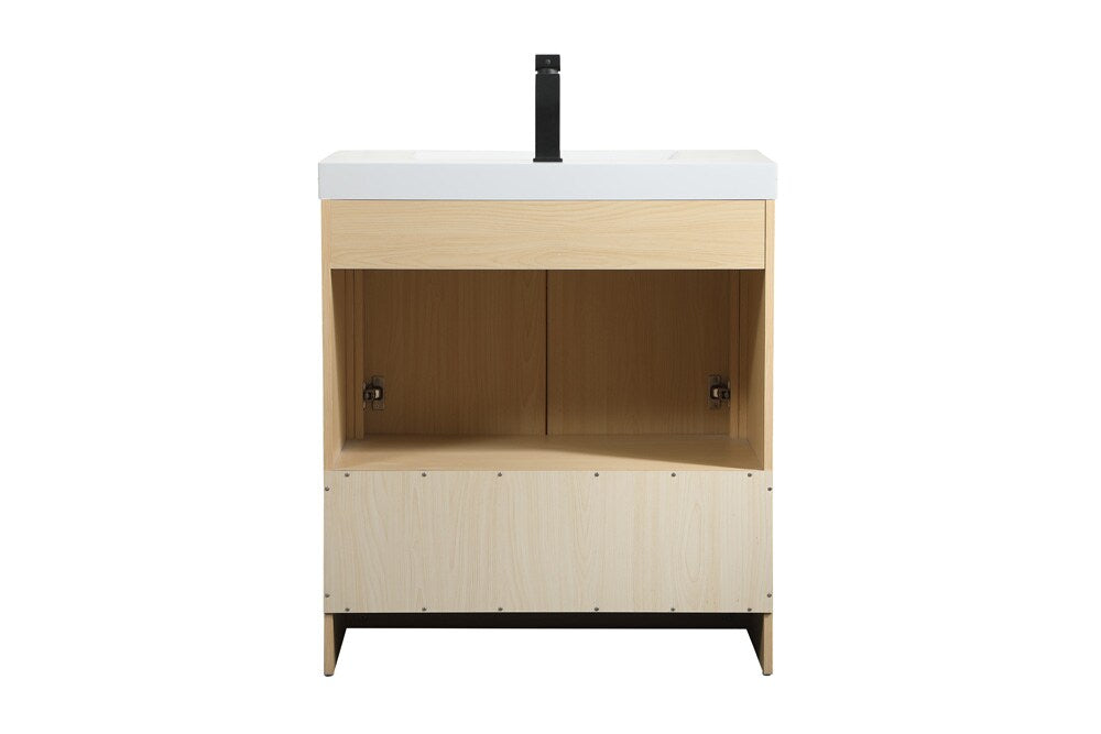 Elegant Furniture & Lighting - Wyatt 30 inch Single bathroom vanity in Maple - VF46030MMP veiw 8