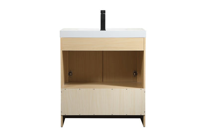 Elegant Furniture & Lighting - Wyatt 30 inch Single bathroom vanity in Maple - VF46030MMP veiw 8