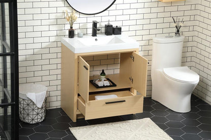 Elegant Furniture & Lighting - Wyatt 30 inch Single bathroom vanity in Maple - VF46030MMP veiw 10