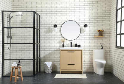 Elegant Furniture & Lighting - Wyatt 30 inch Single bathroom vanity in Maple - VF46030MMP veiw 11