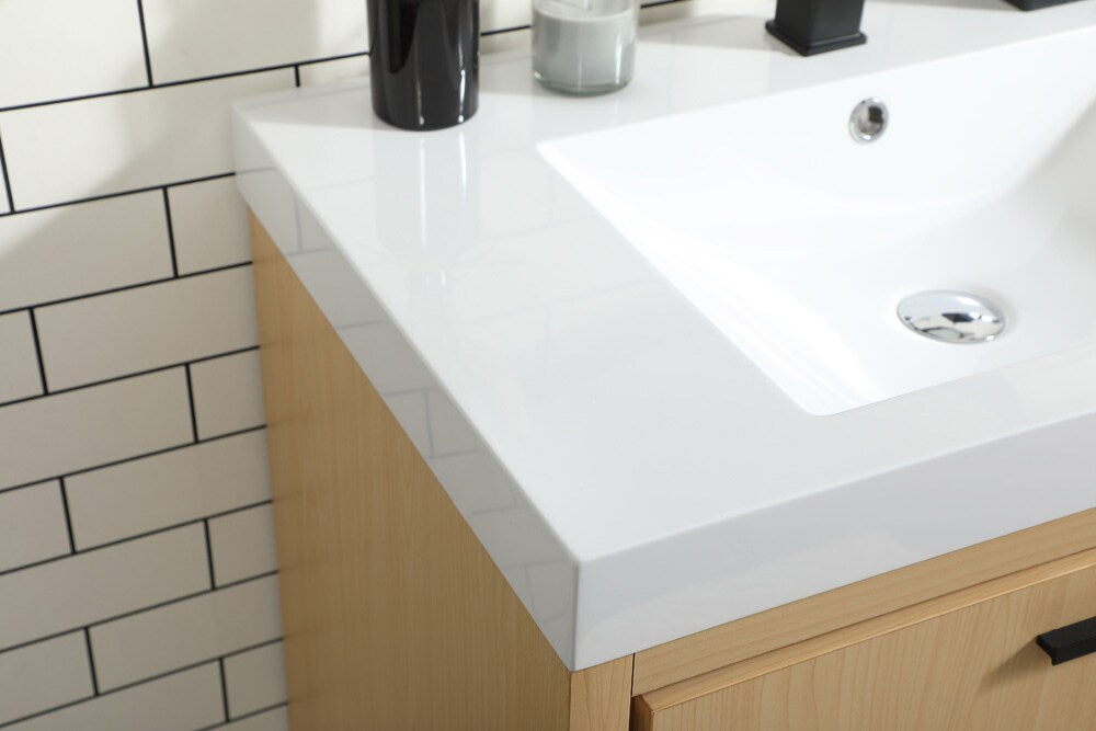 Elegant Furniture & Lighting - Wyatt 30 inch Single bathroom vanity in Maple - VF46030MMP veiw 12