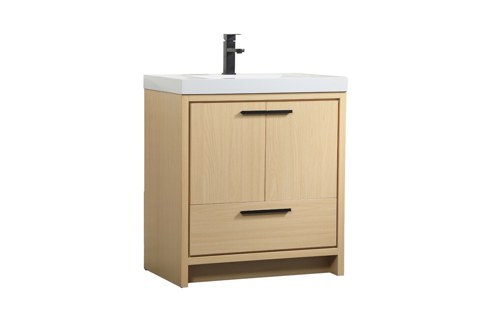 Elegant Furniture & Lighting - Wyatt 30 inch Single bathroom vanity in Maple - VF46030MMP veiw 14