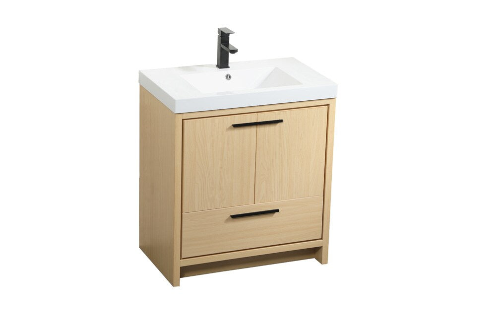 Elegant Furniture & Lighting - Wyatt 30 inch Single bathroom vanity in Maple - VF46030MMP veiw 15