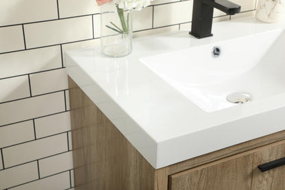 Elegant Furniture & Lighting - Wyatt 30 inch Single bathroom vanity in natural oak - VF46030NT veiw 6