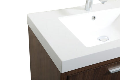 Elegant Furniture & Lighting - Wyatt 30 inch Single bathroom vanity in Walnut - VF46030MWT veiw 4