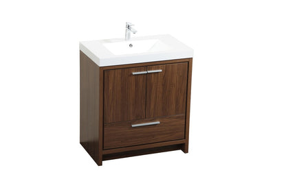 Elegant Furniture & Lighting - Wyatt 30 inch Single bathroom vanity in Walnut - VF46030MWT veiw 15