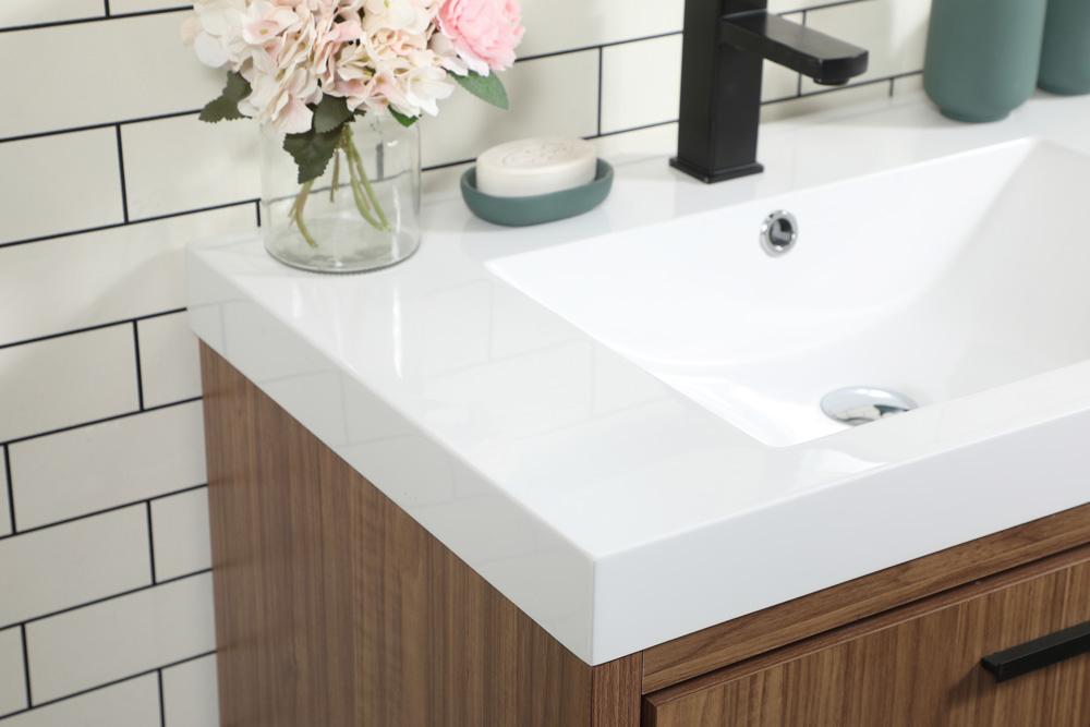 Elegant Furniture & Lighting - Wyatt 30 inch Single bathroom vanity in walnut brown - VF46030WB veiw 6