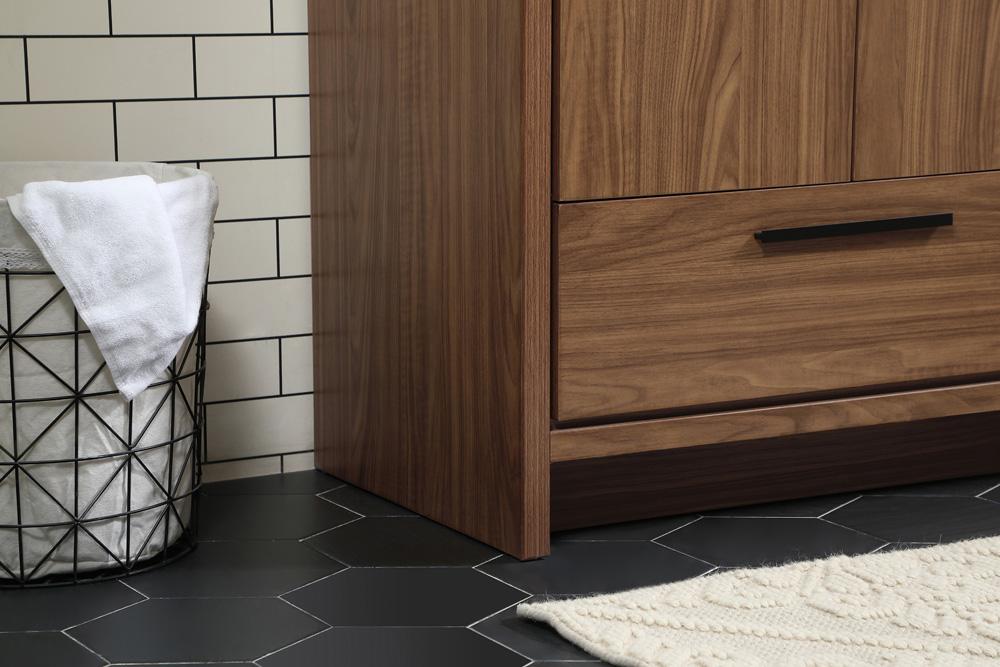 Elegant Furniture & Lighting - Wyatt 30 inch Single bathroom vanity in walnut brown - VF46030WB veiw 7