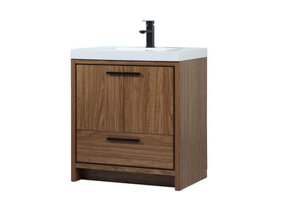 Elegant Furniture & Lighting - Wyatt 30 inch Single bathroom vanity in walnut brown - VF46030WB veiw 8