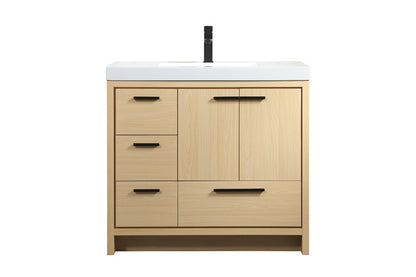 Elegant Furniture & Lighting - Wyatt 36 inch Single bathroom vanity in Maple - VF46036MMP veiw 1