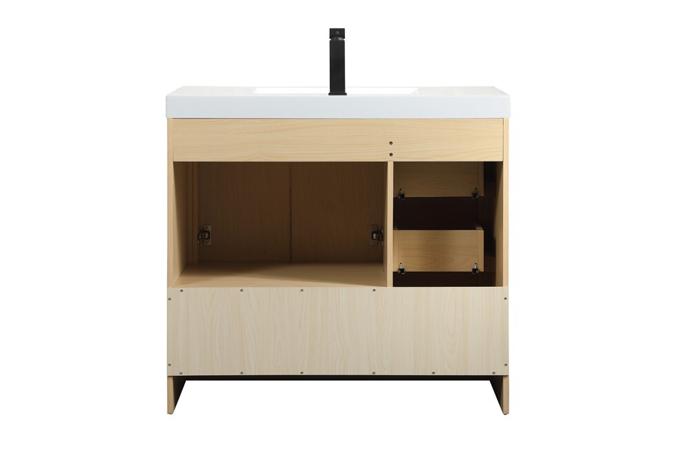 Elegant Furniture & Lighting - Wyatt 36 inch Single bathroom vanity in Maple - VF46036MMP veiw 8