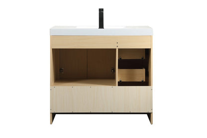 Elegant Furniture & Lighting - Wyatt 36 inch Single bathroom vanity in Maple - VF46036MMP veiw 8