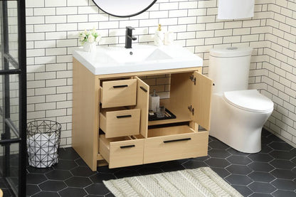 Elegant Furniture & Lighting - Wyatt 36 inch Single bathroom vanity in Maple - VF46036MMP veiw 10
