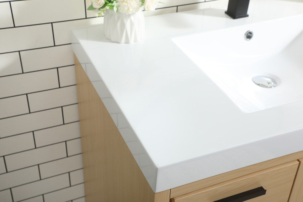 Elegant Furniture & Lighting - Wyatt 36 inch Single bathroom vanity in Maple - VF46036MMP veiw 12