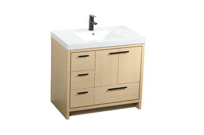Elegant Furniture & Lighting - Wyatt 36 inch Single bathroom vanity in Maple - VF46036MMP veiw 15