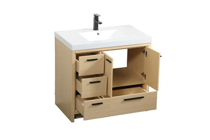 Elegant Furniture & Lighting - Wyatt 36 inch Single bathroom vanity in Maple - VF46036MMP veiw 16