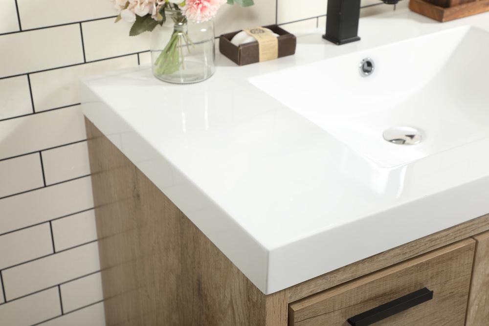 Elegant Furniture & Lighting - Wyatt 36 inch Single bathroom vanity in natural oak - VF46036NT veiw 6