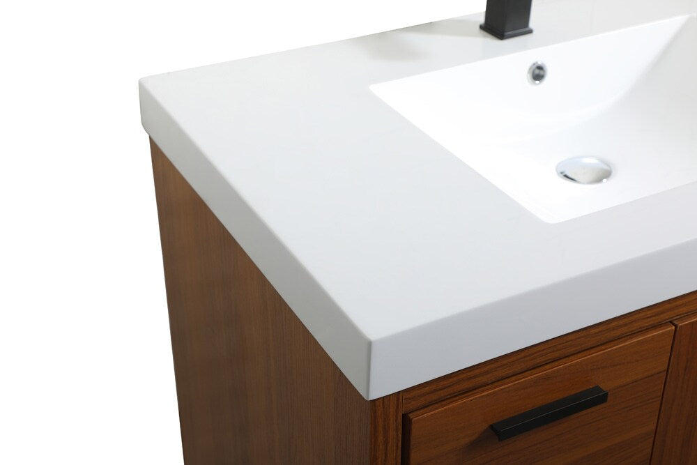 Elegant Furniture & Lighting - Wyatt 36 inch Single bathroom vanity in Teak - VF46036MTK veiw 4