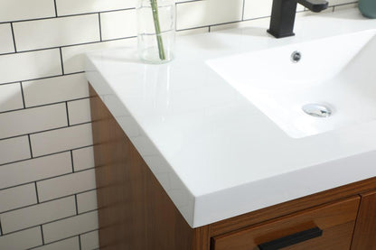 Elegant Furniture & Lighting - Wyatt 36 inch Single bathroom vanity in Teak - VF46036MTK veiw 12