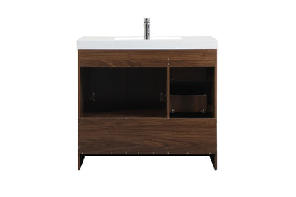 Elegant Furniture & Lighting - Wyatt 36 inch Single bathroom vanity in Walnut - VF46036MWT veiw 8