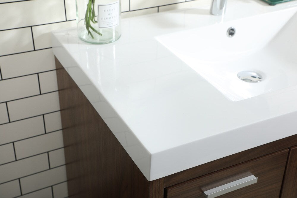 Elegant Furniture & Lighting - Wyatt 36 inch Single bathroom vanity in Walnut - VF46036MWT veiw 12