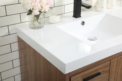 Elegant Furniture & Lighting - Wyatt 36 inch Single bathroom vanity in walnut brown - VF46036WB veiw 6