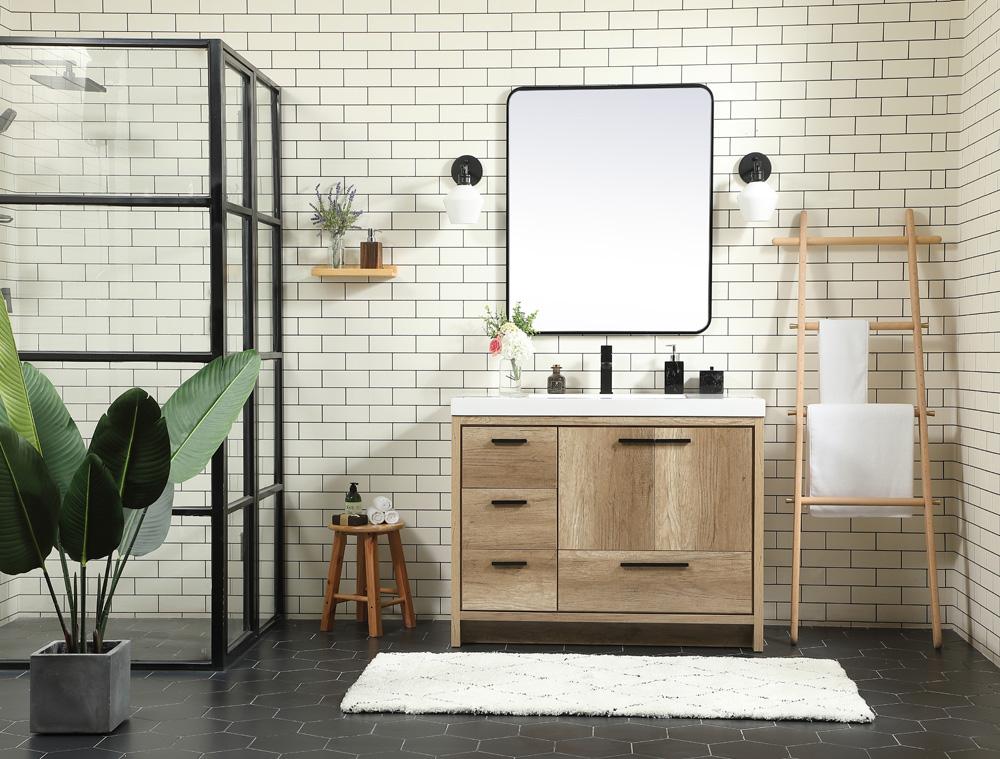 Elegant Furniture & Lighting - Wyatt 42 inch Single bathroom vanity in natural oak - VF46042NT veiw 5