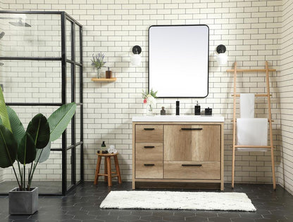 Elegant Furniture & Lighting - Wyatt 42 inch Single bathroom vanity in natural oak - VF46042NT veiw 5