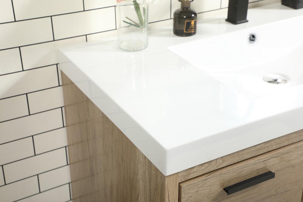 Elegant Furniture & Lighting - Wyatt 42 inch Single bathroom vanity in natural oak - VF46042NT veiw 6