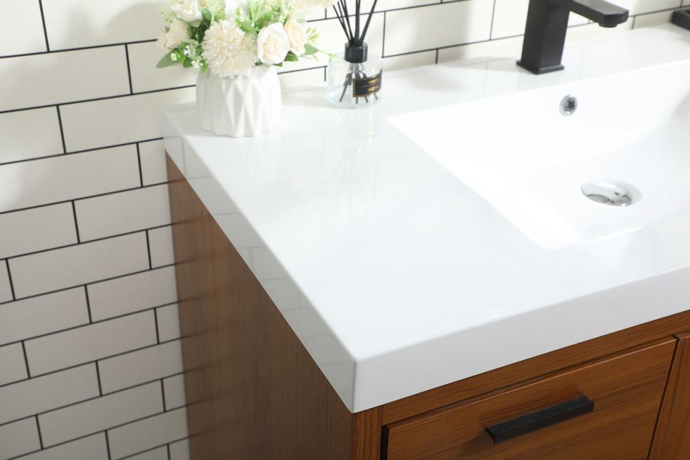 Elegant Furniture & Lighting - Wyatt 42 inch Single bathroom vanity in Teak - VF46042MTK veiw 12