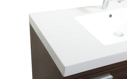 Elegant Furniture & Lighting - Wyatt 42 inch Single bathroom vanity in Walnut - VF46042MWT veiw 4