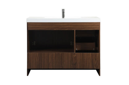 Elegant Furniture & Lighting - Wyatt 42 inch Single bathroom vanity in Walnut - VF46042MWT veiw 8