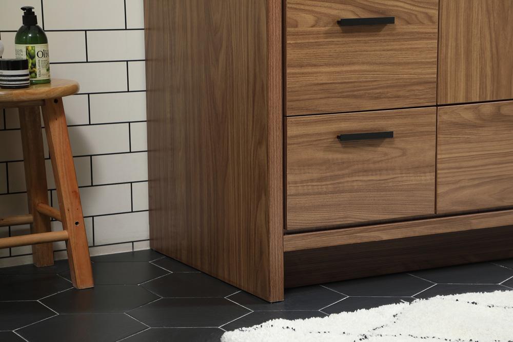 Elegant Furniture & Lighting - Wyatt 42 inch Single bathroom vanity in walnut brown - VF46042WB veiw 7