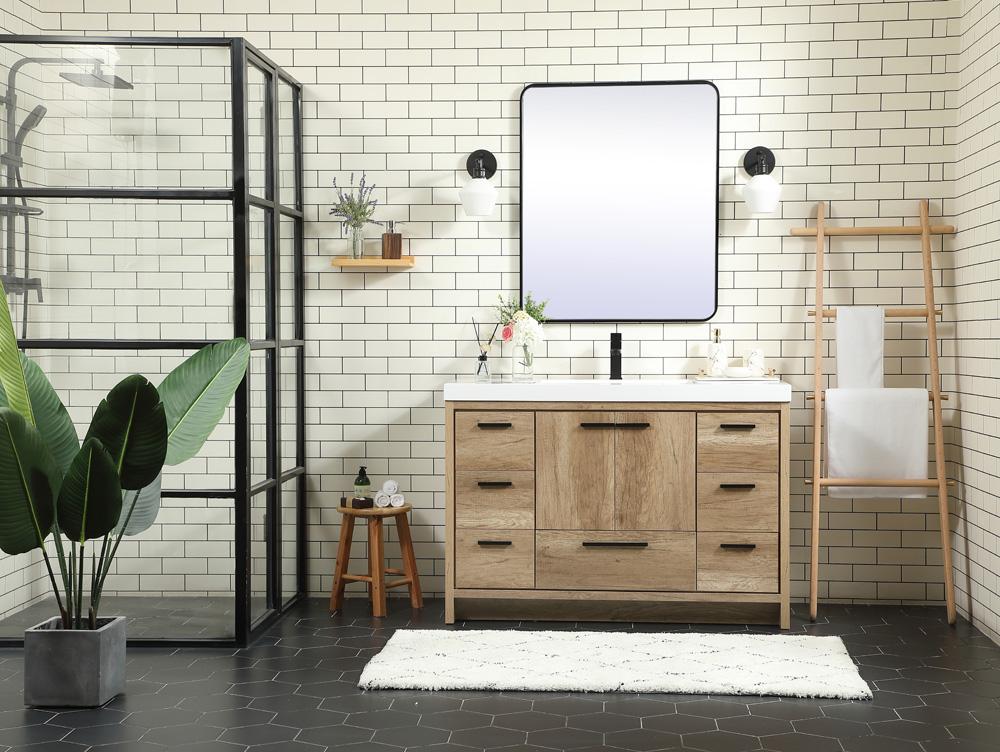 Elegant Furniture & Lighting - Wyatt 48 inch Single bathroom vanity in natural oak - VF46048NT veiw 5