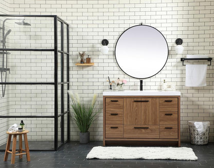 Elegant Furniture & Lighting - Wyatt 48 inch Single bathroom vanity in walnut brown - VF46048WB veiw 5