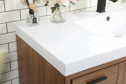 Elegant Furniture & Lighting - Wyatt 48 inch Single bathroom vanity in walnut brown - VF46048WB veiw 6