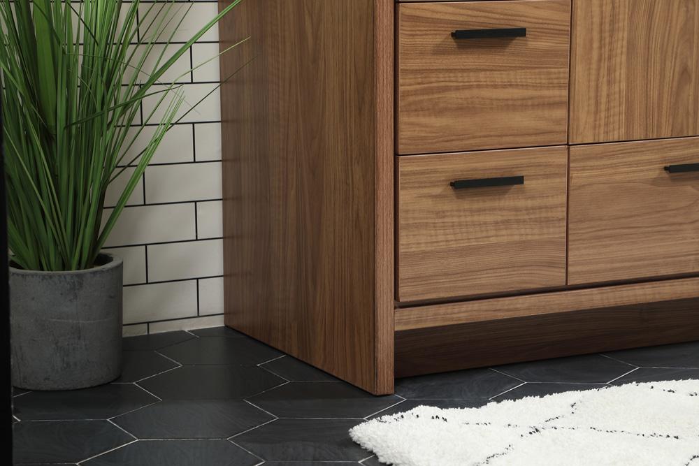 Elegant Furniture & Lighting - Wyatt 48 inch Single bathroom vanity in walnut brown - VF46048WB veiw 7